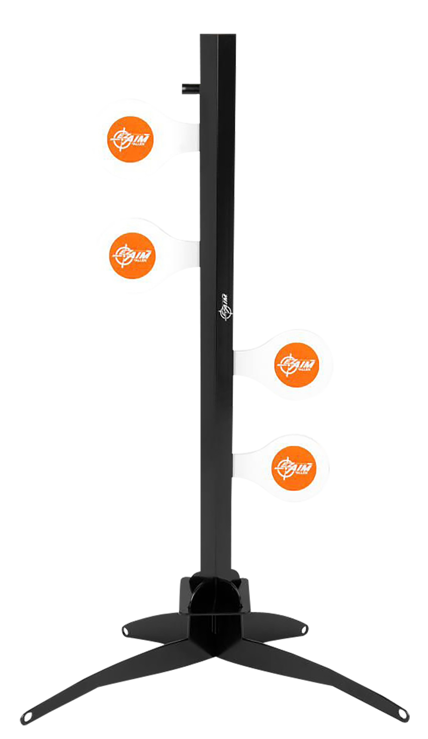 EZ-Aim 15633 Speed Zone Rimfire Dueling Tree  Rifles/Handguns Orange/White Steel Standing Includes 4 Steel Target Paddles