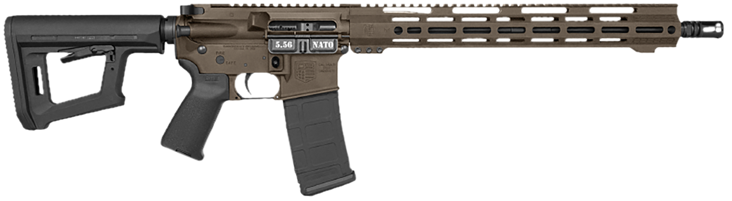 Diamondback Db15 DB1718K071 5.56 NATO 16in 30rd Midnight Bronze Cerakote