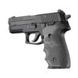 Hogue Overmolded Rubber Grip Handgun Grips for Sig Sauer P228/P229 Slate Grey with Finger Grooves