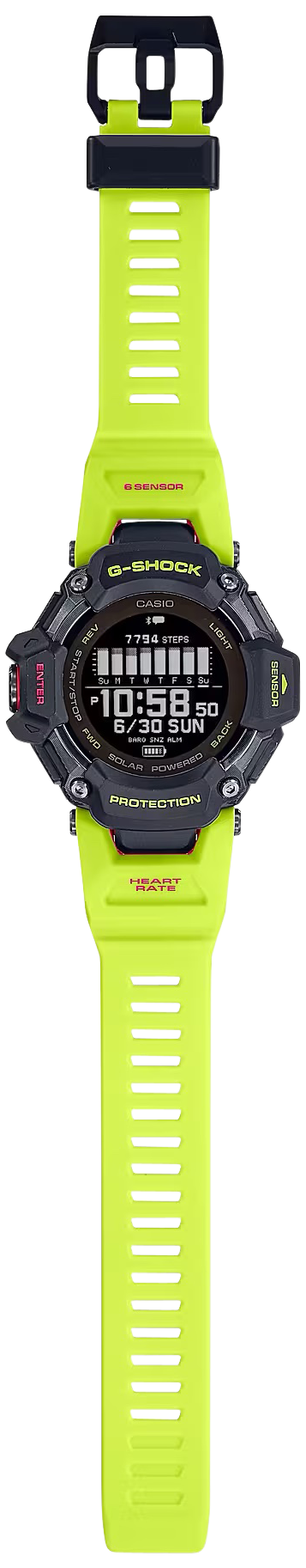 G-shock/vlc Distribution GBDH20001A9 G-Shock Tactical Black/Yellow Biomass Plastic 145-215mm