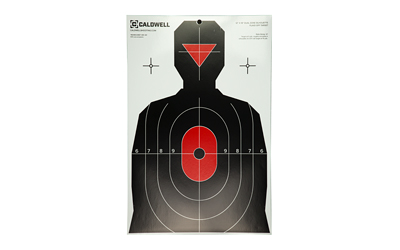 Caldwell Silhouette Dual Zone Target 8pk - 661120652144