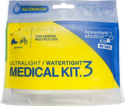 Adventure Medical Kits 01250297 Ultralight / Watertight #3 Medical Kit Treats Injuries/Illnesses Waterproof White
