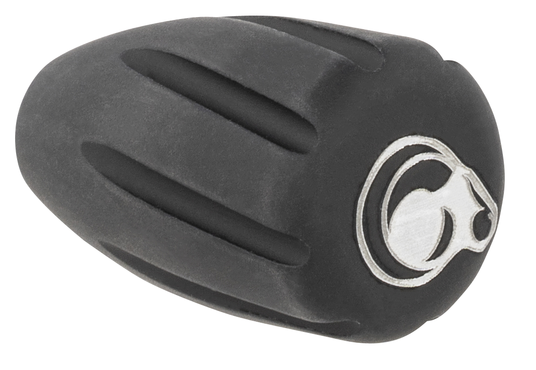 Christensen Arms 8100001900 Tactical Bolt Knob Black w/ White Logo Hardcoat Anodized Aluminum