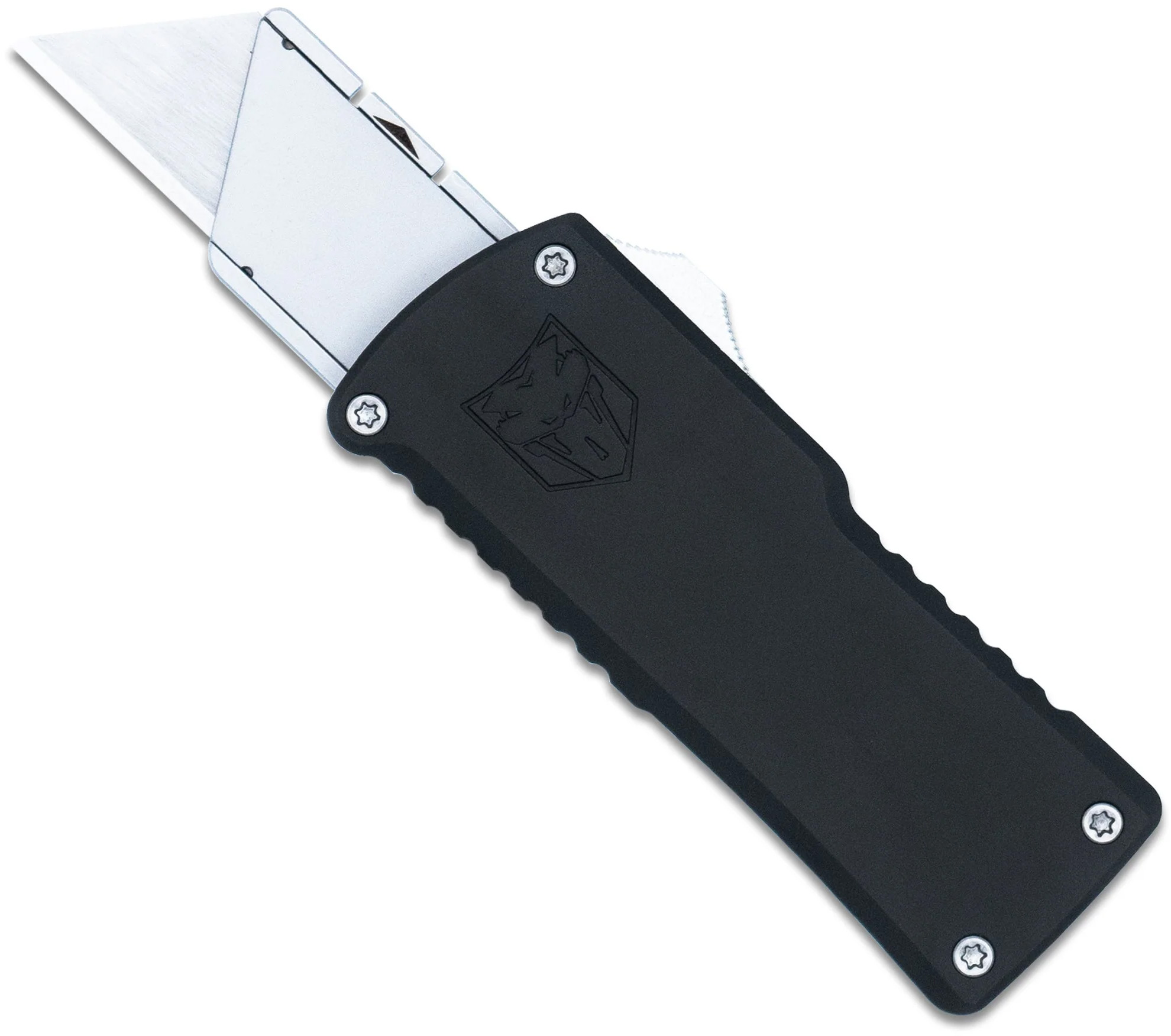 CobraTec Utility OTF Knife OTF Utility Blade Black - CTOTFUTBLK - 099654046793