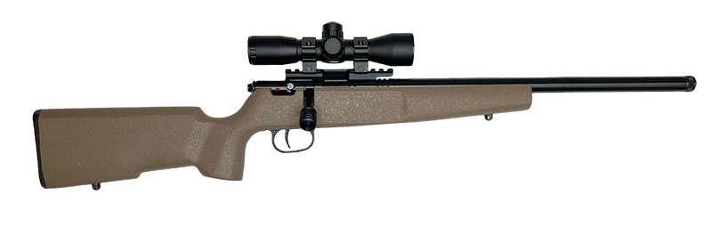 Savage Rascal Target XP 22LR 16.125" Heavy Barrel Blue/FDE Synthetic