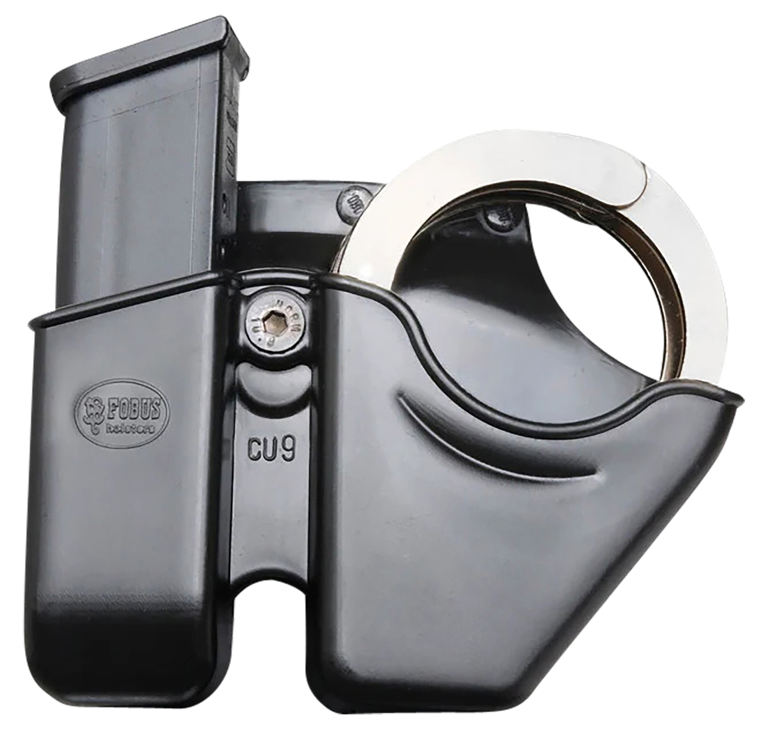 Fobus CU9BH Combo Pouch -2 9mm Luger Polymer Black Belt Clip