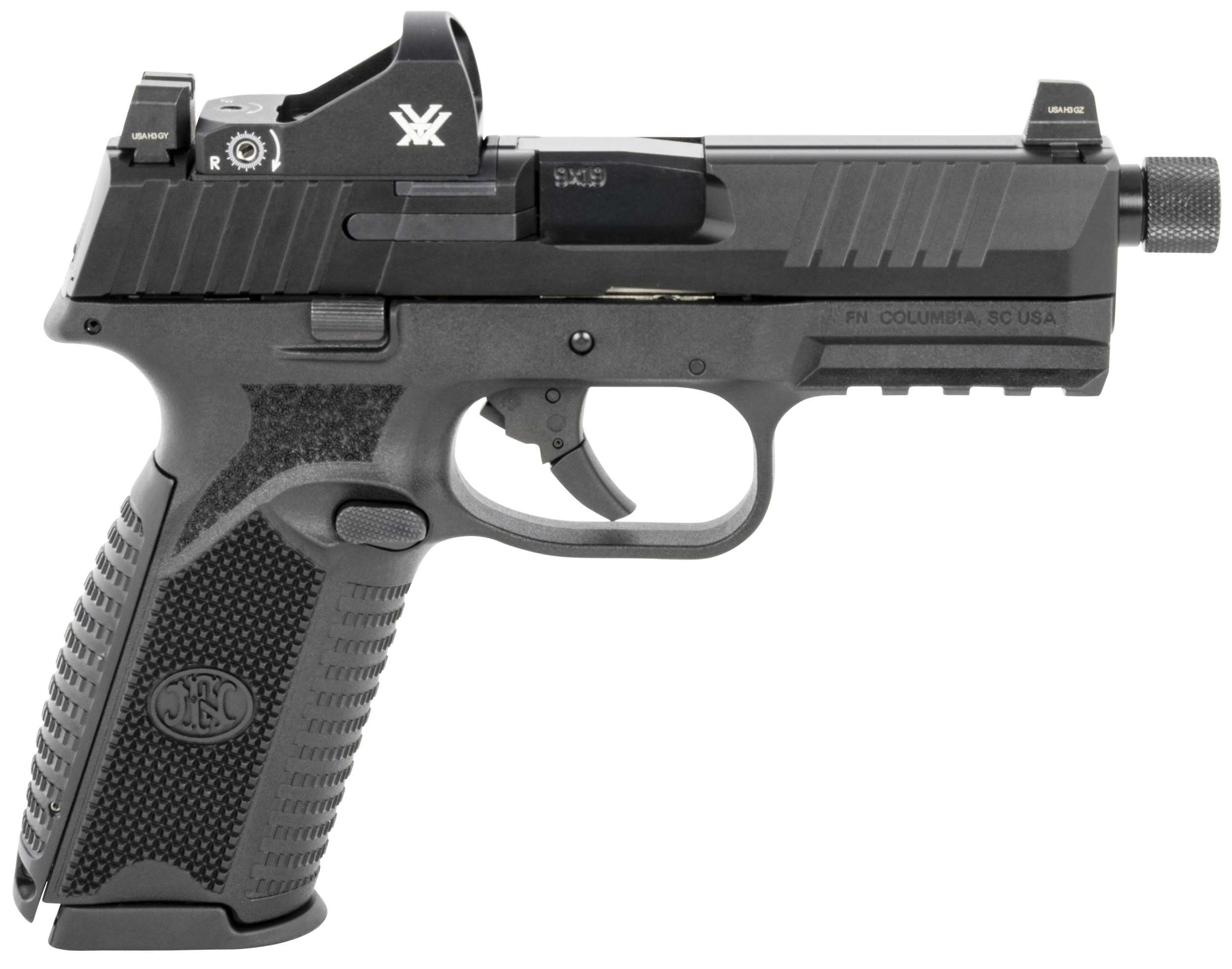 FN 509 Tactical 9mm Luger 4.5" 10+1 Matte Polymer Optic Cut Viper Red Dot