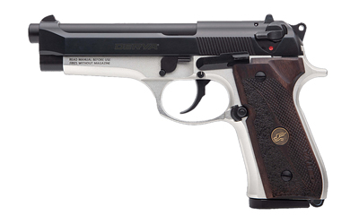 Derya Firearms MELIK9TTTR Melik Two Tone 9mm 17+1 4.90" Black Melotine Slide/ Silver Anodized Frame Dark Walnut Grip - MELIK9TTTR - 850067243090
