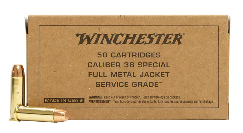Service Grade 38Spl 130gr FMJ 50/bx