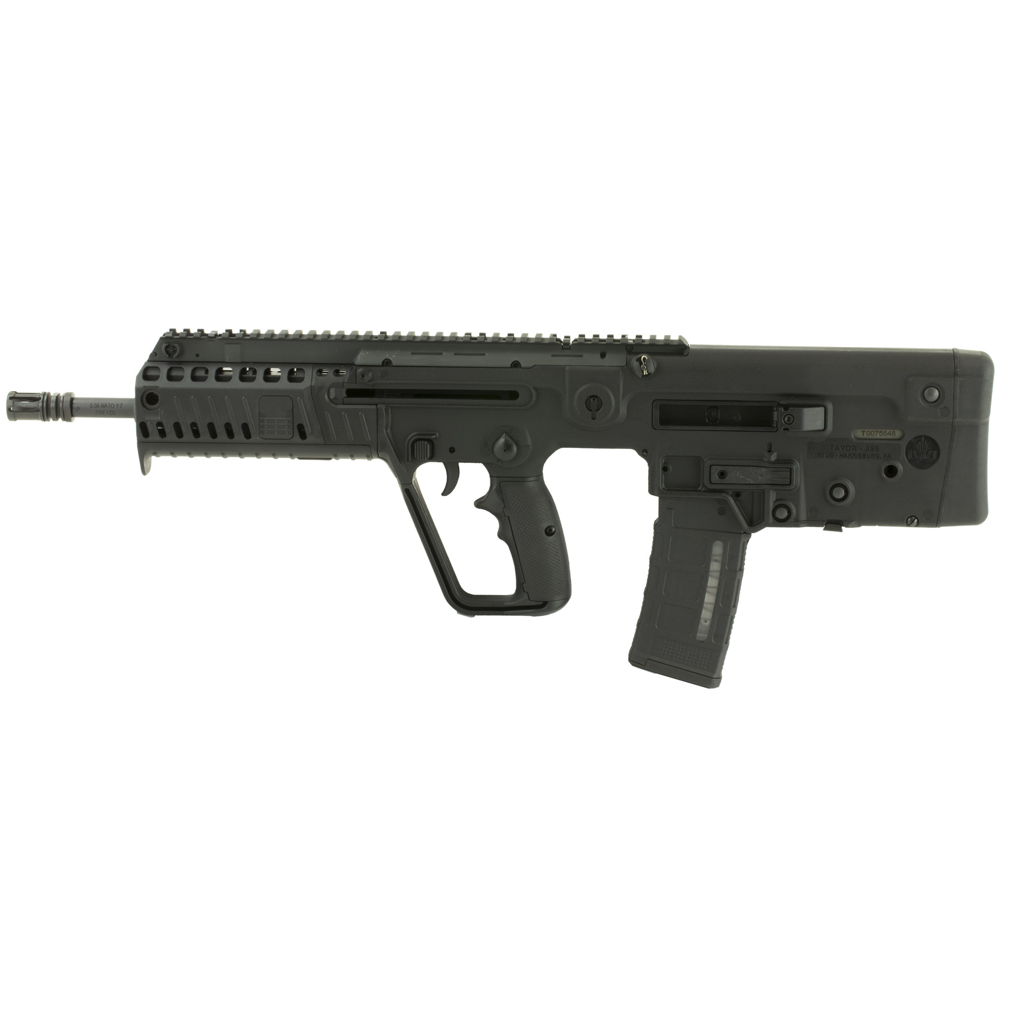 IWI TAVOR X95 Bullpup Rifle Flattop - Black | 5.56NATO | 16.5" Barrel | Left Hand - XB16L - 859735005961