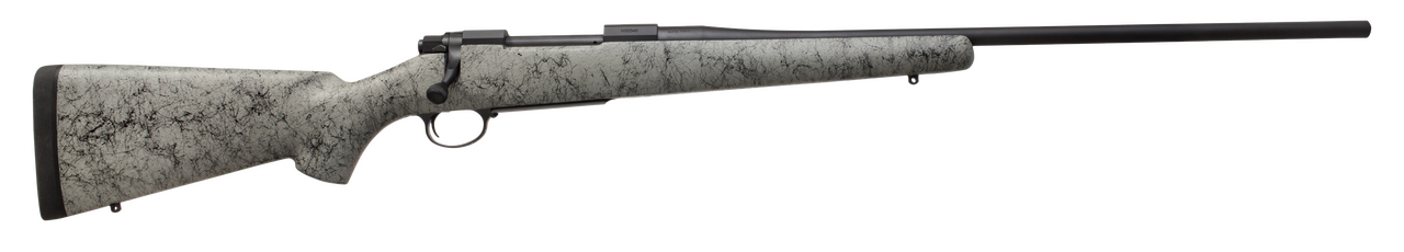 Nosler 39448 M48 Liberty 6.5 Creedmoor 4+1 24" Barrel, Graphite Black Cerakote Metal Finish, Gray Black Webbed Fixed Aramid Stock