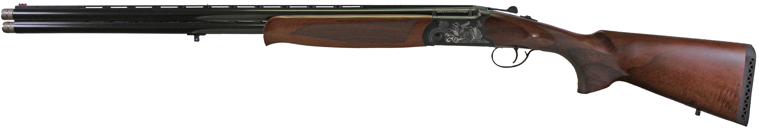 Iver Johnson Arms IJ600410LW28B IJ600 Lightweight 410 Gauge Break Open 3" 2rd 28" Black Over/Under Vent Rib Barrel, Engraved Aluminum Receiver, Fixed Walnut Wood Stock, Includes 5 Chokes