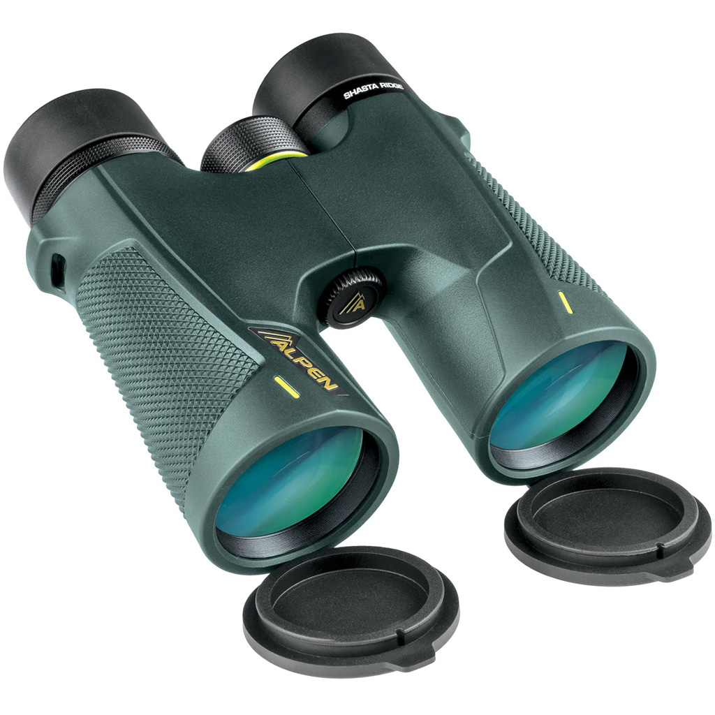 Alpen Optics Shasta Ridge 8x42 Binoculars Waterproof Bak4 Magnesium Green