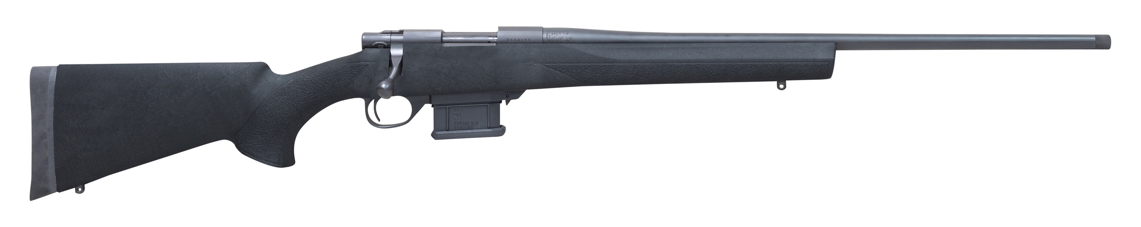 Howa HMA223BHBY 1500 Mini Action Youth 223 Rem 20" Black Heavy Threaded Barrel, Black Drilled & Tapped Steel Receiver, Fixed HTI Black Synthetic Stock