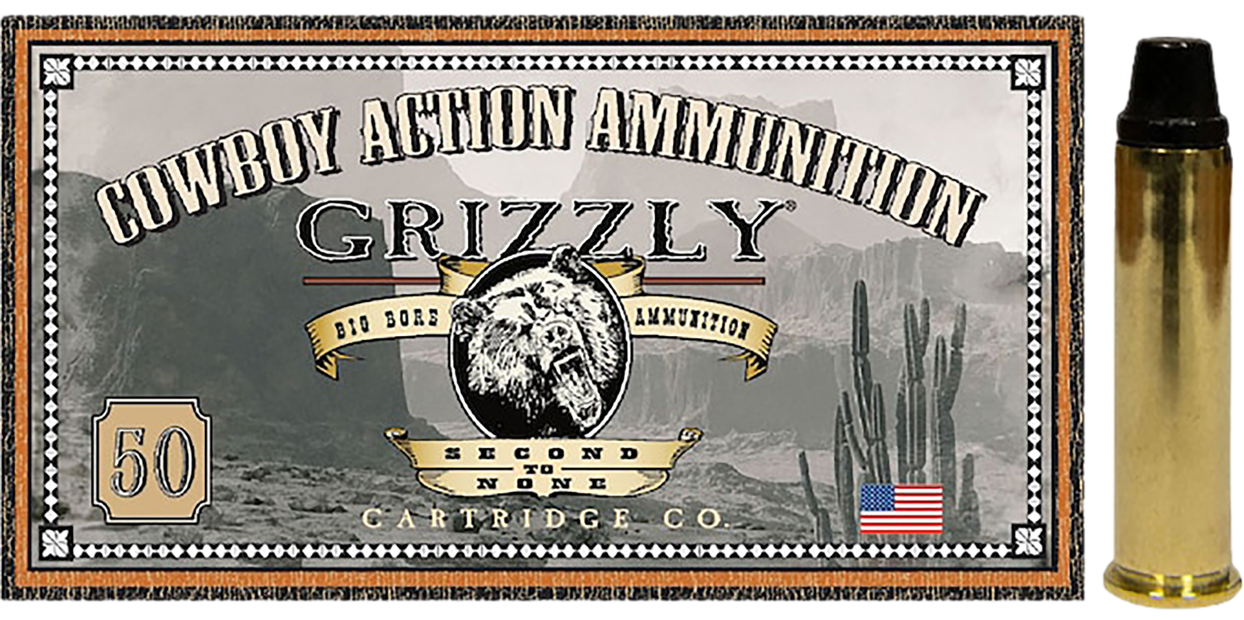 Grizzly Ammo GC357M2   357Mag 158gr Semi Wad-Cutter 50 Per Box/10 Case