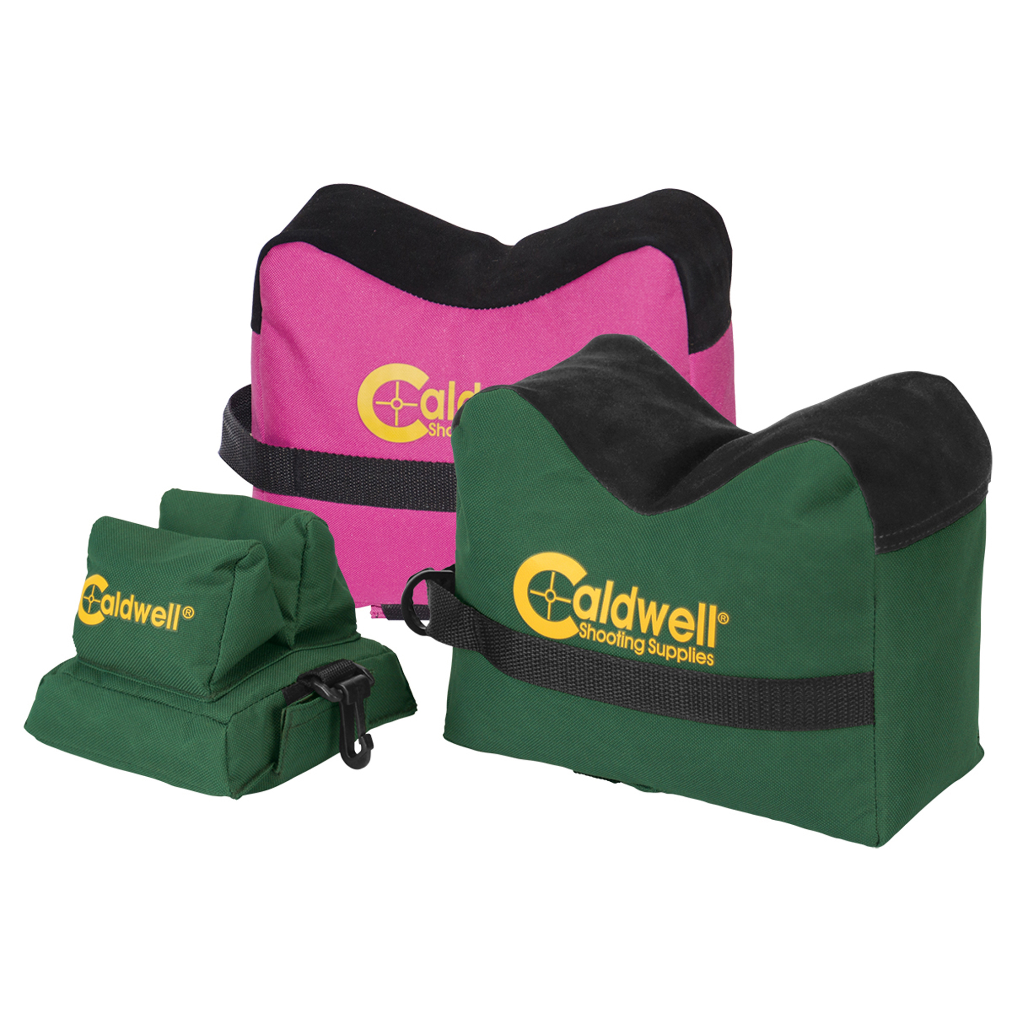 Caldwell 248885 DeadShot Shooter's Bag Empty Dark Green 600D Polyester Front and Rear Bag 8 lbs - 248885 - 661120488859