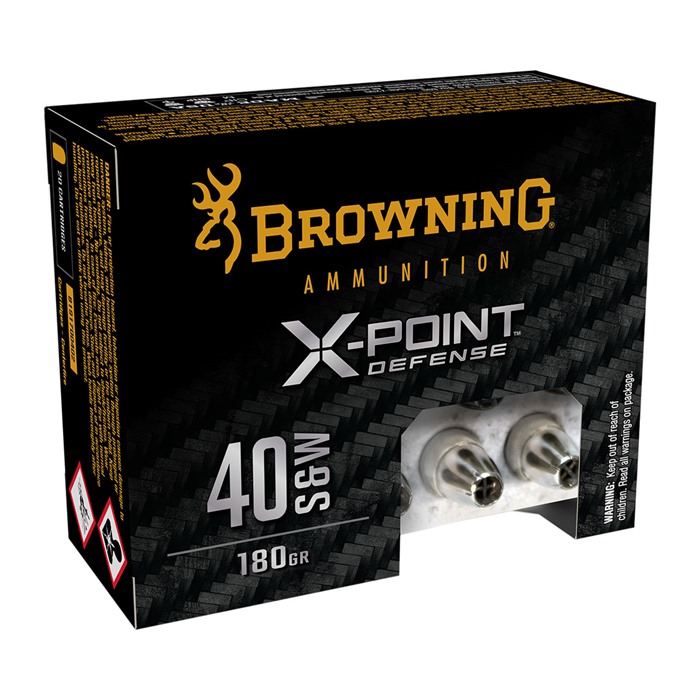 Browning Ammo B191700402 X-Point  40S&W 180gr Jacketed Hollow Point 20 Rounds