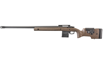 Ruger 57123 Hawkeye Long-Range Target Full Size 308 Win 10+1 26" Matte Black Steel Threaded Barrel, Picatinny Rail Steel Receiver, Black Speckled Brown Adj Comb & LOP Laminate Stock - 57123 - 736676571239