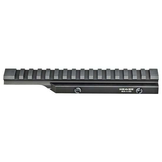 Weaver AR Flat Top Riser Rail Matte 6061 T6 Aluminum Type III Anodized