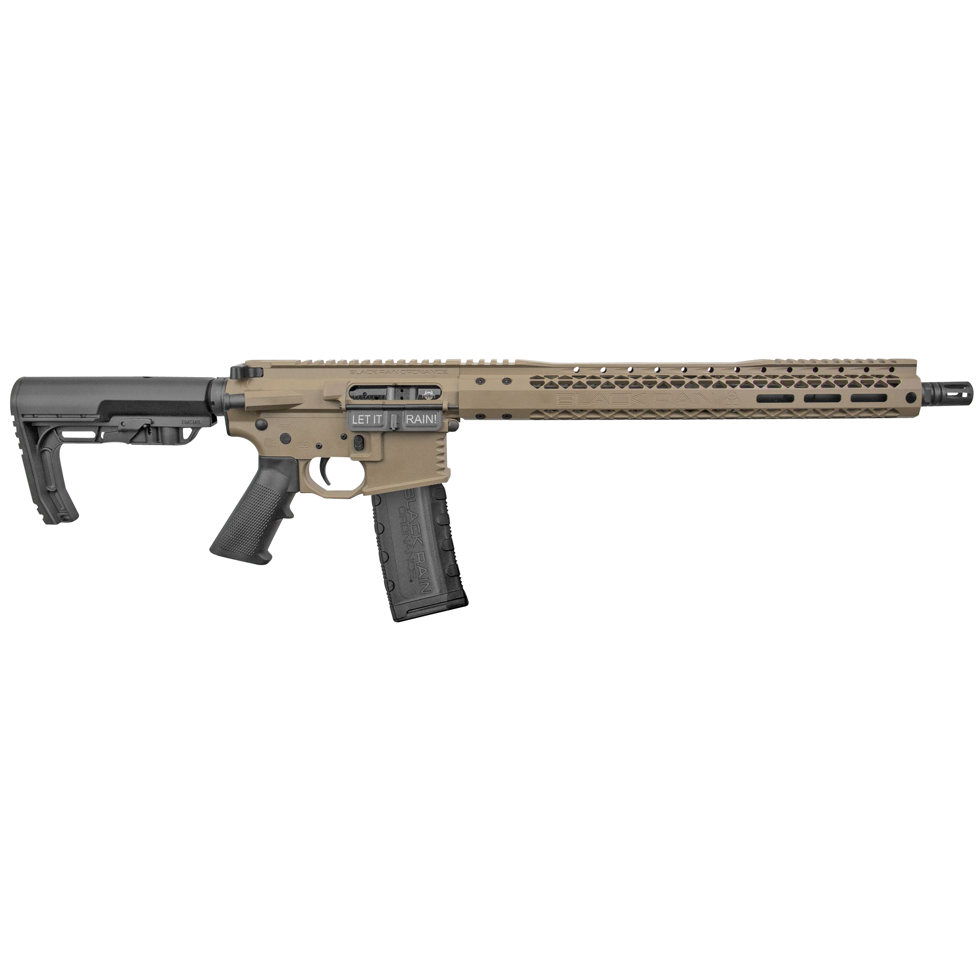 Black Rain BRO-20102901 Billet  5.56x45mm NATO 16" 30+1 Flat Dark Earth Cerakote Black 6 Position MFT Minimalist Stock Black MFT Grip