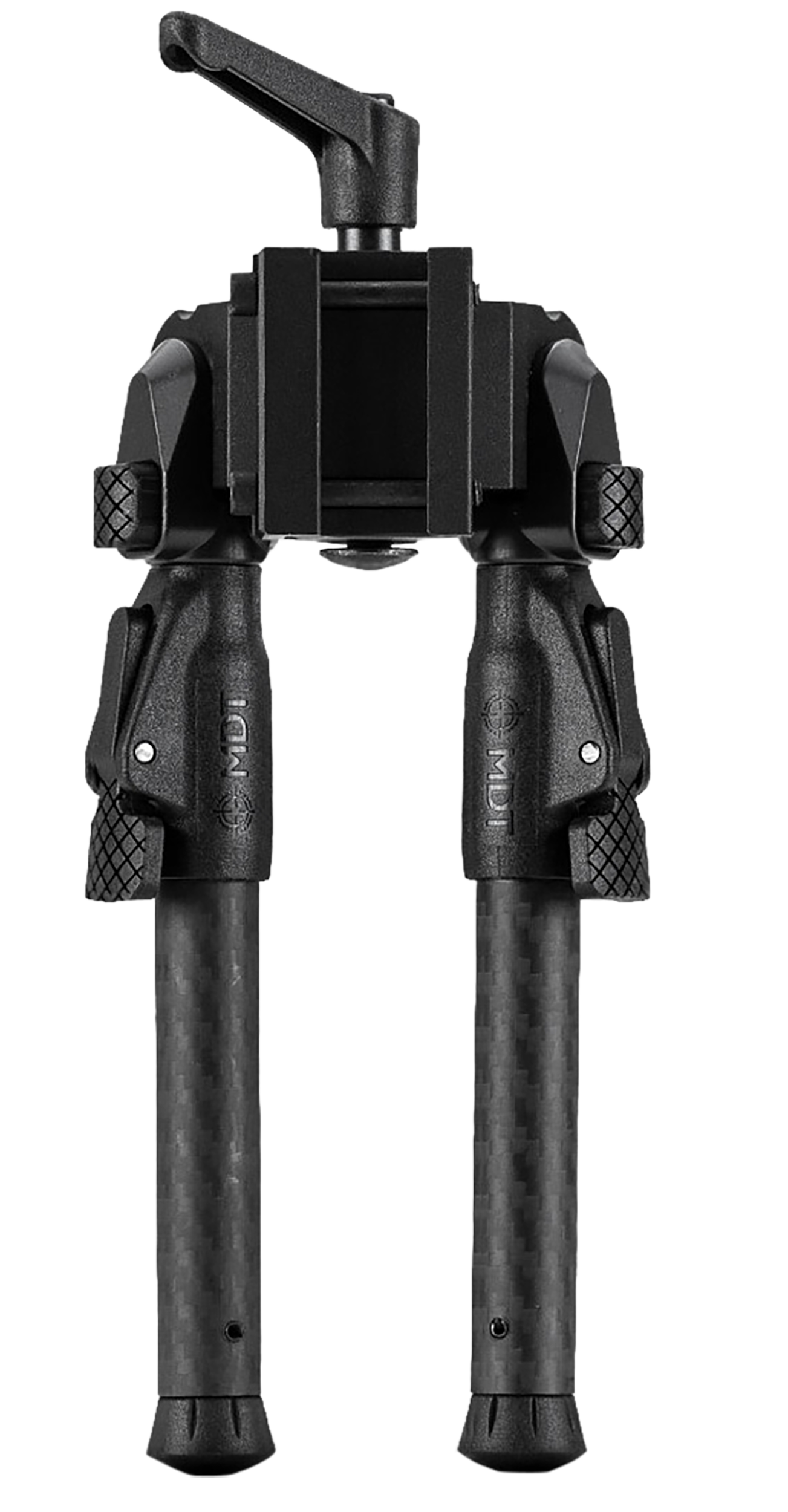 Mdt Sporting Goods Inc 105560-BLK GRND-POD  Black Aluminum, 4.5"-9.0", Spiked Feet, Fits Picatinny Rail