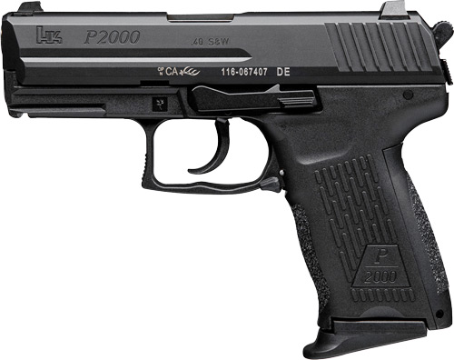 HK P2000 V3, 40 S&W, 3.6in. Barrel, 12rd, DAO - Black (81000049)
