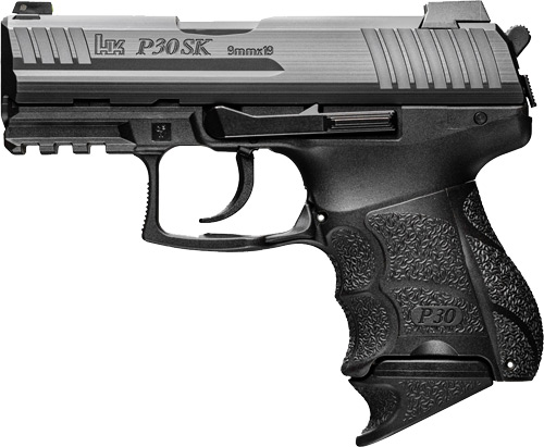 HK P30 SK V3 , 9mm Luger, 3.27in. Barrel, 10rd, Thumb Safety, Night Sights - Black (81000089)