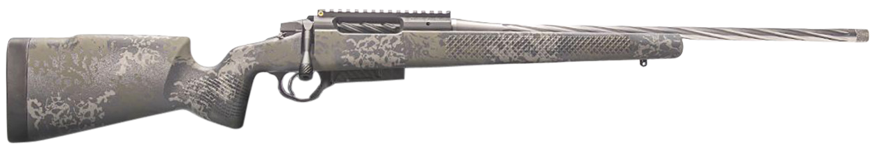 Seekins Precision 0011710143 Havak Element Full Size 6.5 PRC 3+1 21" Stainless Fluted/Threaded Barrel, 20 MOA Rail w/Bubble Level Stainless Steel Receiver, Mountain Shadow Camo Fixed Synthetic Stock