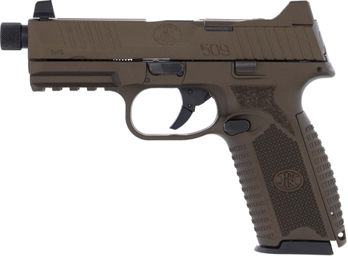 FN 509T NMS 9mm Luger 4.5" 10 Rounds Midnight Bronze