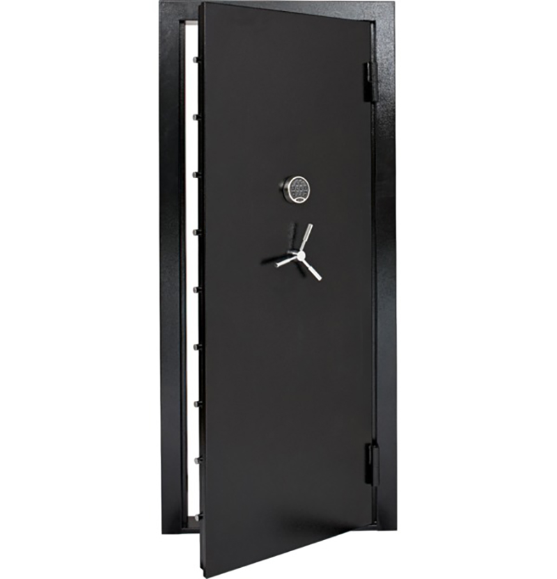SnapSafe 75419 Vault Door Out-Swing Black 12 Gauge Steel 32.80"W x 81"H Access Code/Key Entry SnapSafe 75419 Vault Door Out-Swing Black 12 Gauge Steel 32.80"W x 81"H Access Code/Key Entry
