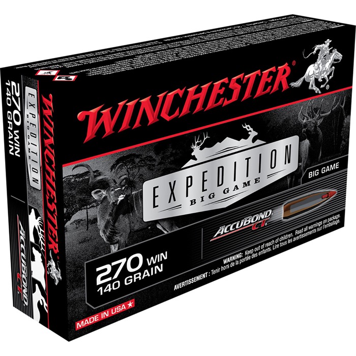 Winchester Expedition Big Game Rifle Ammo 270 Win. 140 gr. Accubond CT 20 rd.