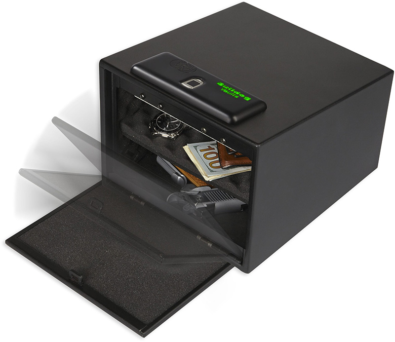 Bulldog BD4040B Magnum Biometric Vault Fingerprint ID Entry Black Powder Coat Steel 11.50" x 10" x 8"