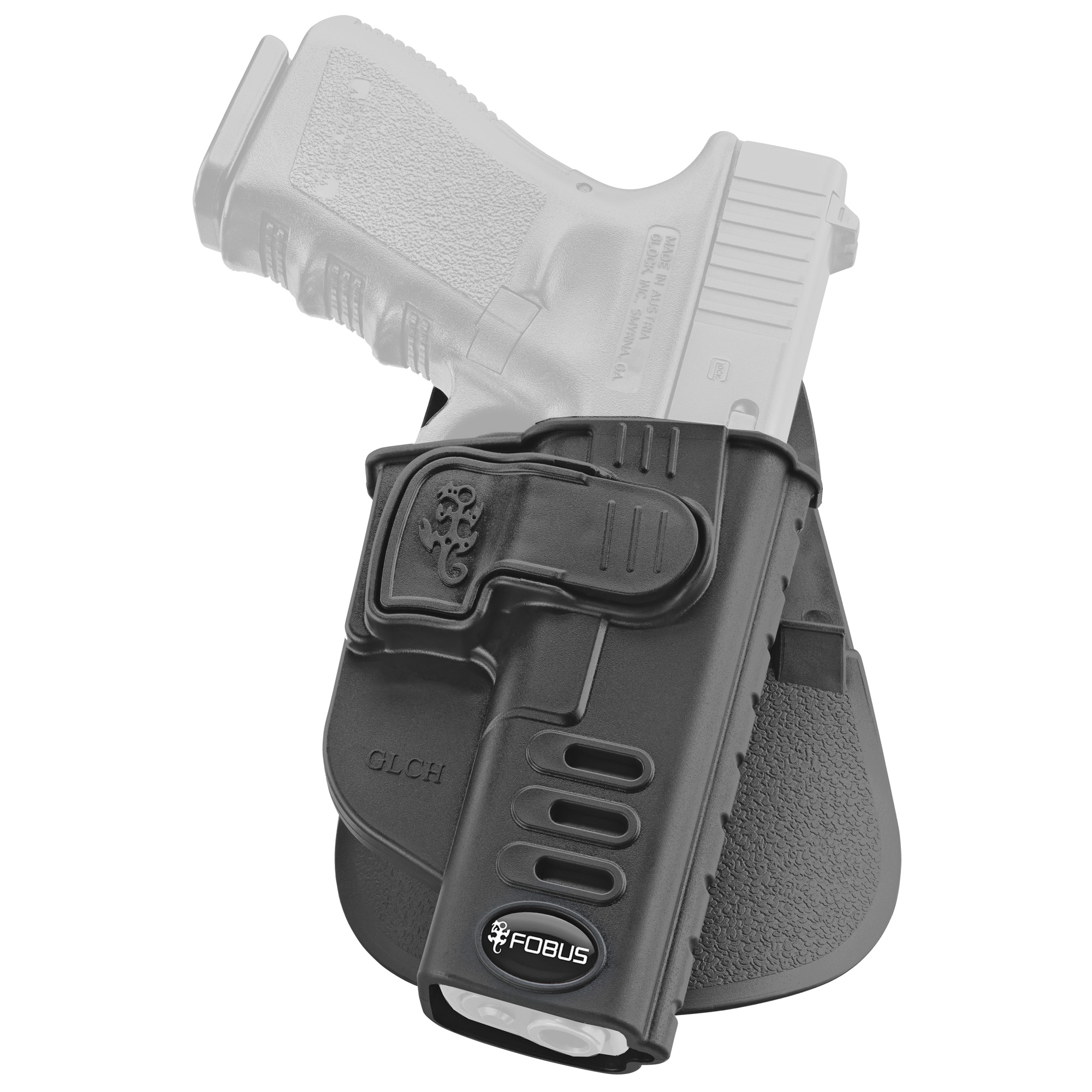 Fobus GLCH Active Retention CH OWB Polymer Paddle Fits Glock 17/19/22/23/31/32/34/35/45 Right Hand