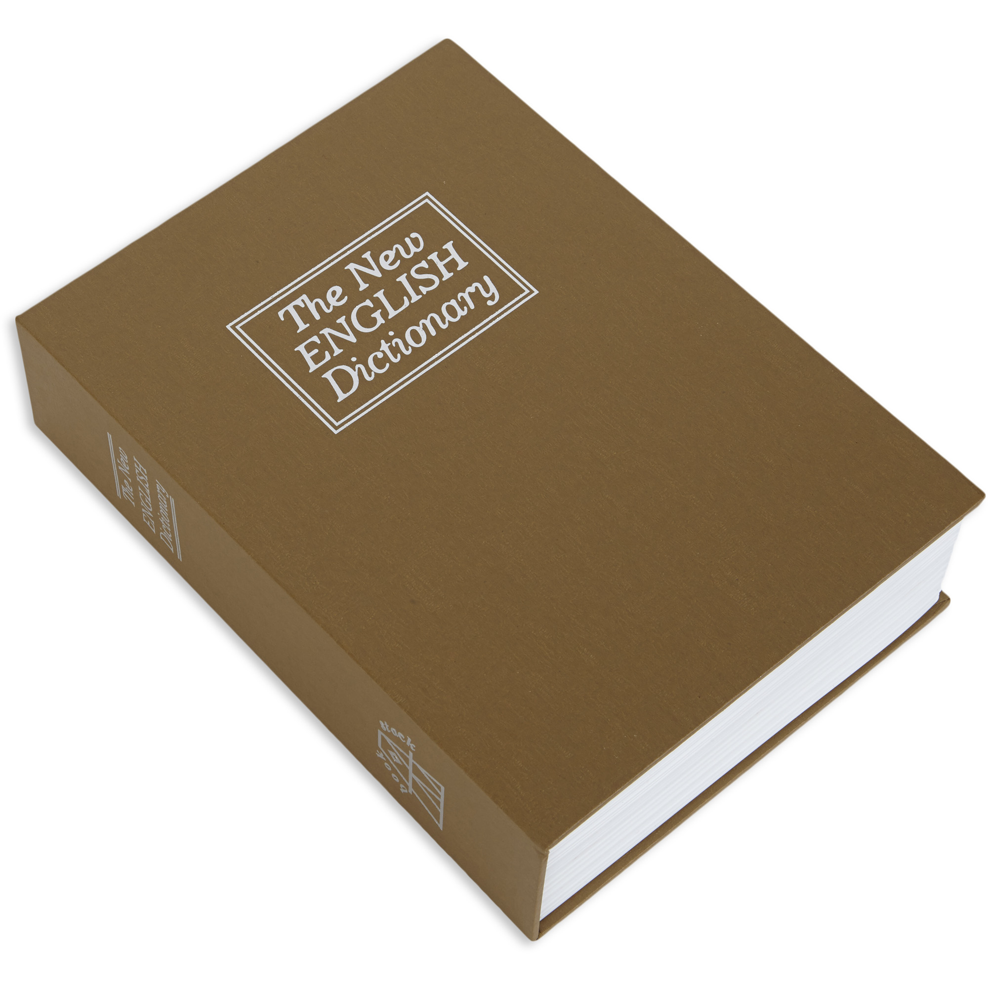 Bulldog BD1182 Deluxe Diversion Book Safe Combination Entry Brown Steel Holds 1 Handgun 7.75" L x 10.50" W x 2.50" D