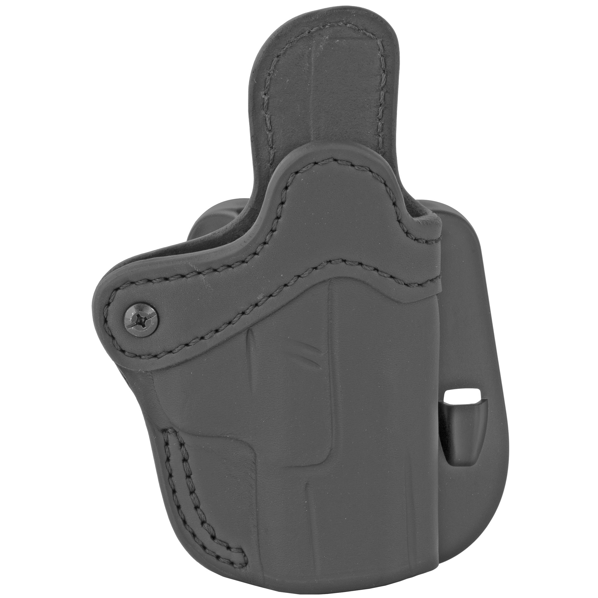 1791 Gunleather ORPDH21SBLR BH2.1 Optic Ready OWB Size 2.1 Stealth Black Leather Paddle Compatible w/Glock 17/S&W M&P Shield/Springfield XD Right Hand