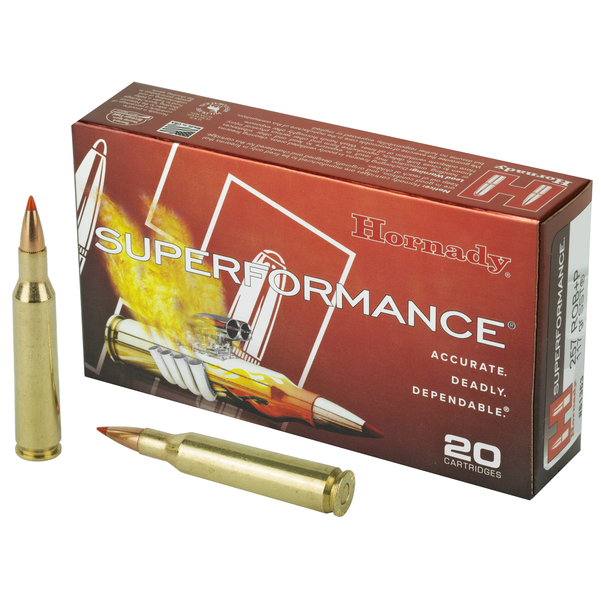 Hornady Custom Rifle Ammo 250 Savage 100 gr. InterLock Spire Point 20 rd.