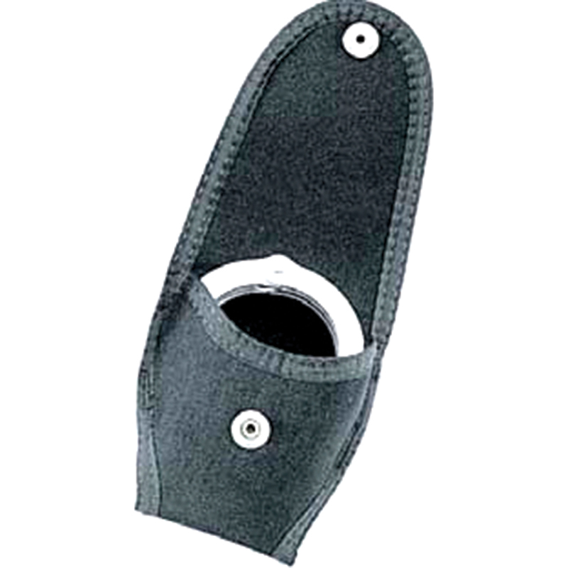 Uncle Mike's 88781 Duty Cuff Case  Single Style made of Nylon with Black Finish & Flap for 2.25" Belt Sizes