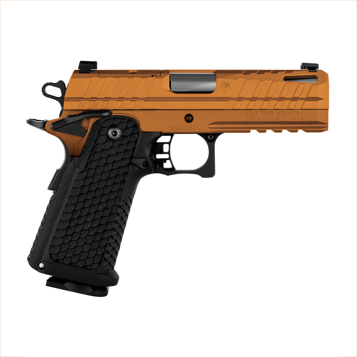 LFA Apollo 11 Compact Pistol - 9mm | Ignited Copper | 4.15" | 1x17rd Mag