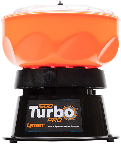 Lyman 7631650 1500 Pro Turbo Tumbler Black/Orange - 7631650 - 011516716507