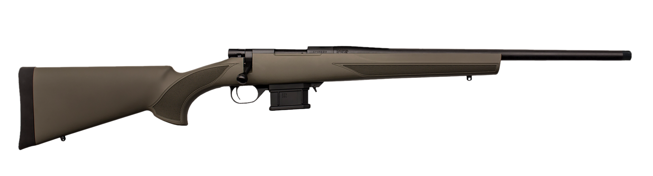 Howa HMA22ARCGHBY 1500 Mini Action Youth 22 ARC 20" Black Heavy Threaded Barrel, Black Drilled & Tapped Steel Receiver, Fixed HTI Green Synthetic Stock - HMA22ARCGHBY - 682146886733