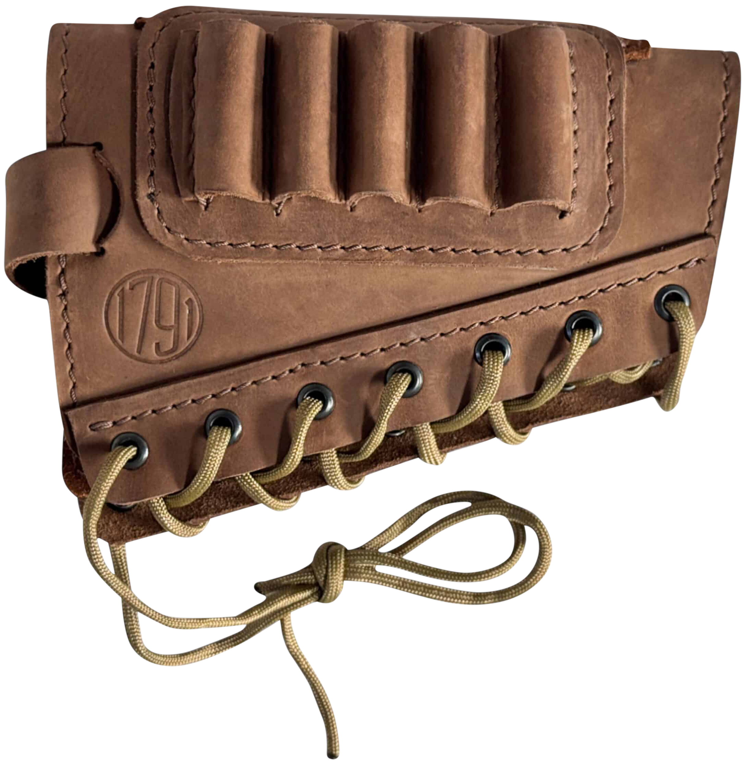 1791 HNTBA12BRWR BUTT CUFF AMMO HLDR 12G BRN - HNTBA12BRWR - 810102217097