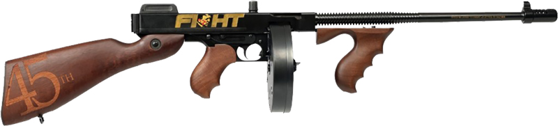 Thompson T150DC9 1927A-1 Trump Fight .45 Cal 50+1 18" Finned Barrel, Aluminum Receiver, Fixed Stock - T150DC9 - 602686423052
