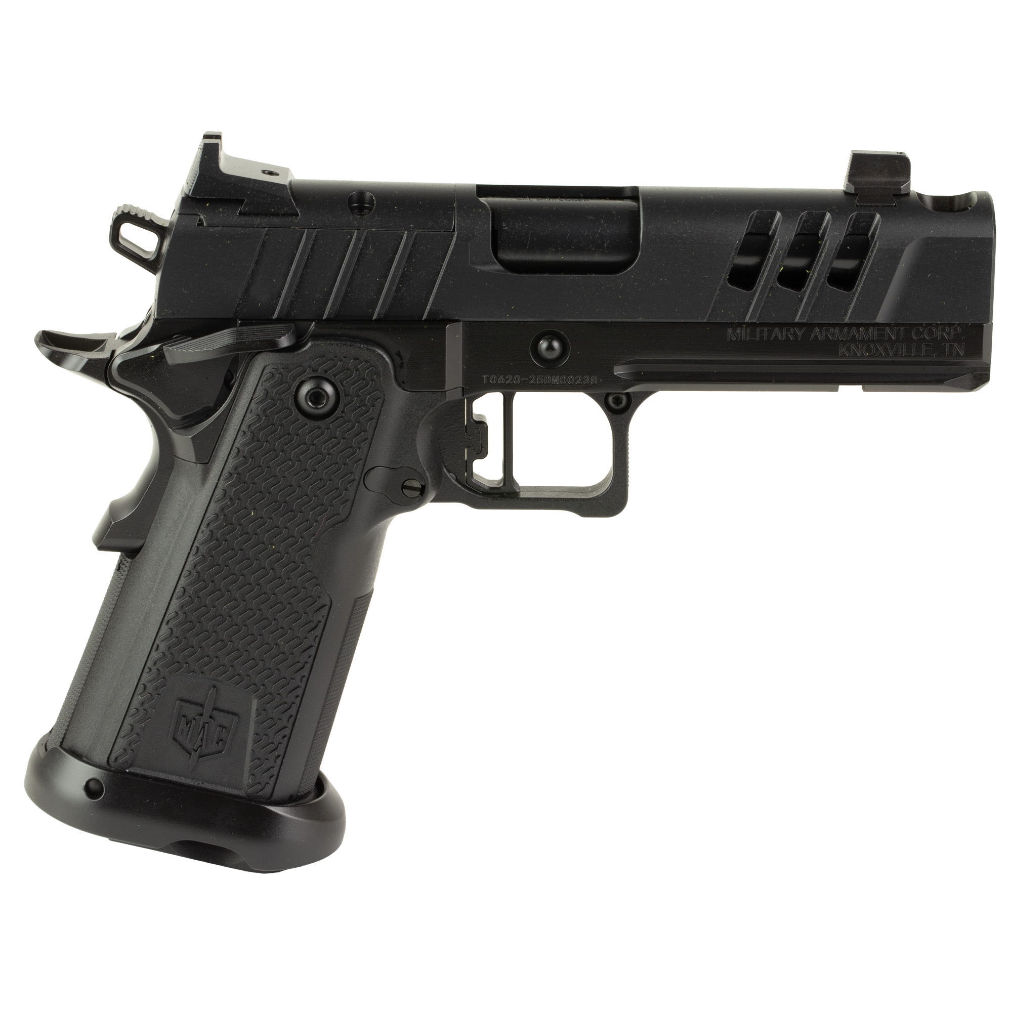 MAC 9 DS Comp Pistol 9mm 4.25 Black Comp AOS Optic Cut 17 rd.