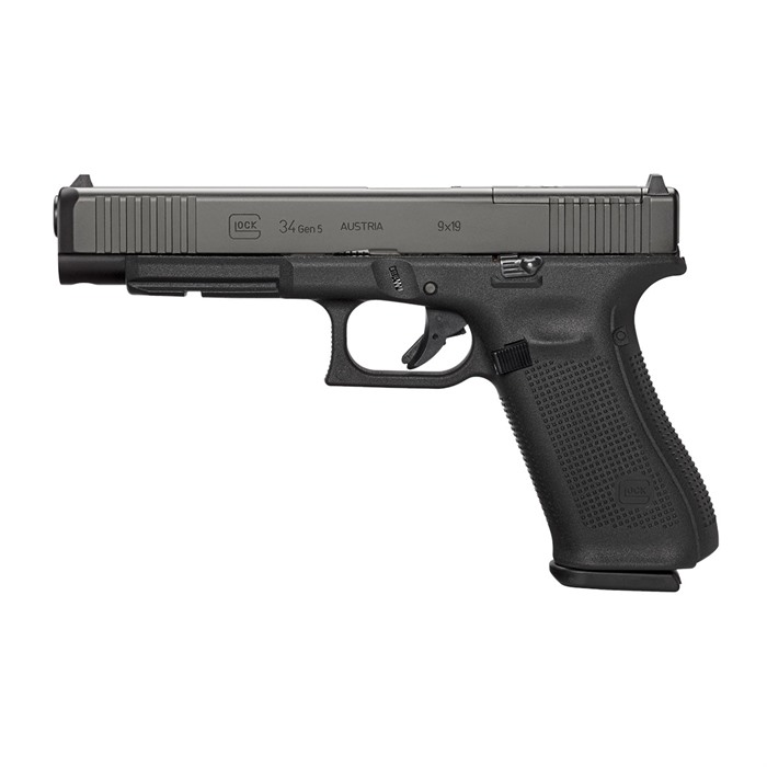 Glock 34 Gen 5 MOS, 9mm, 5.31in. Barrel, 17rd - Black (PR34555FSMOS)