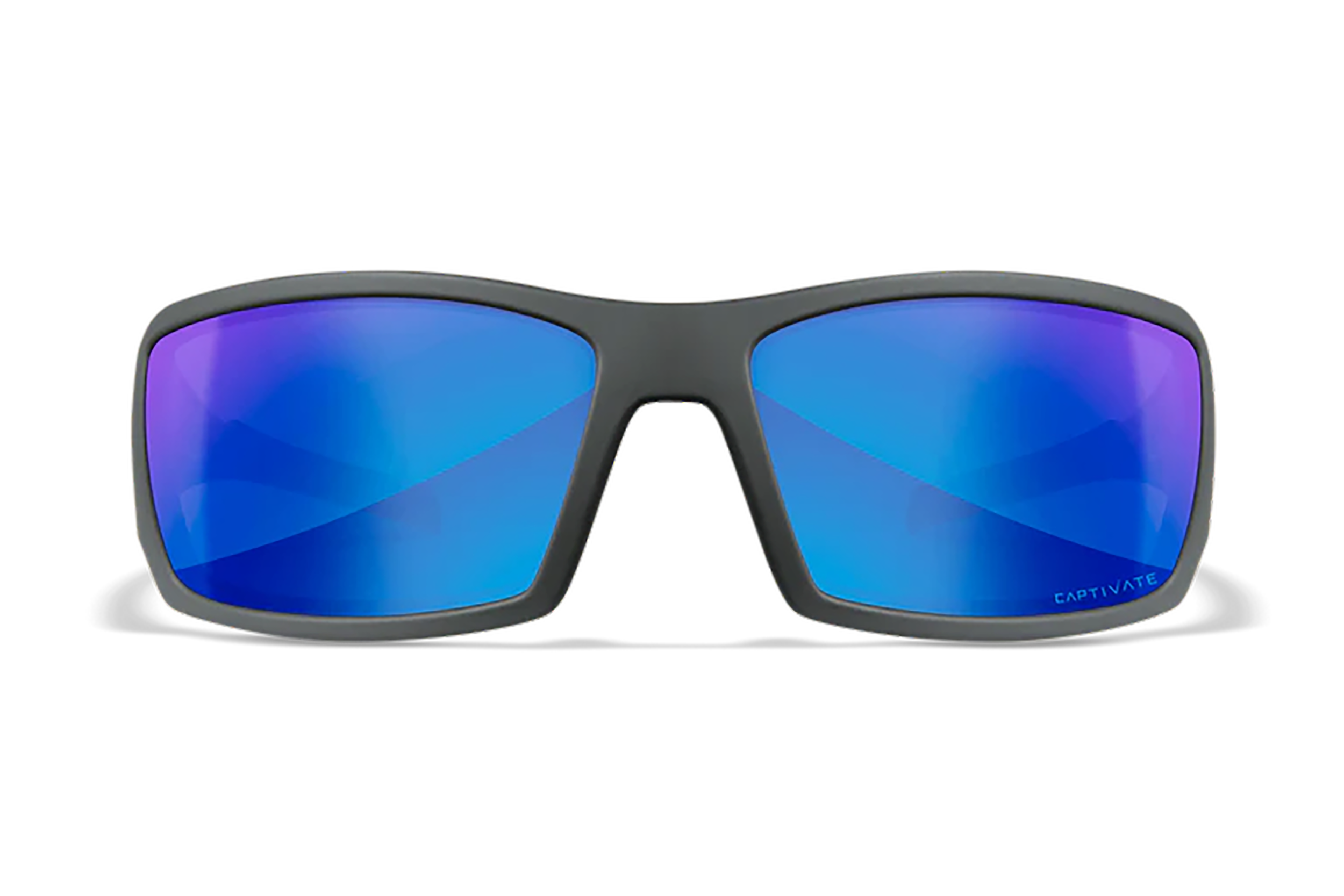 Wiley X SSTWI09 Twisted  M/L Blue Mirror Lens Polycarbonate Matte Gray Frame