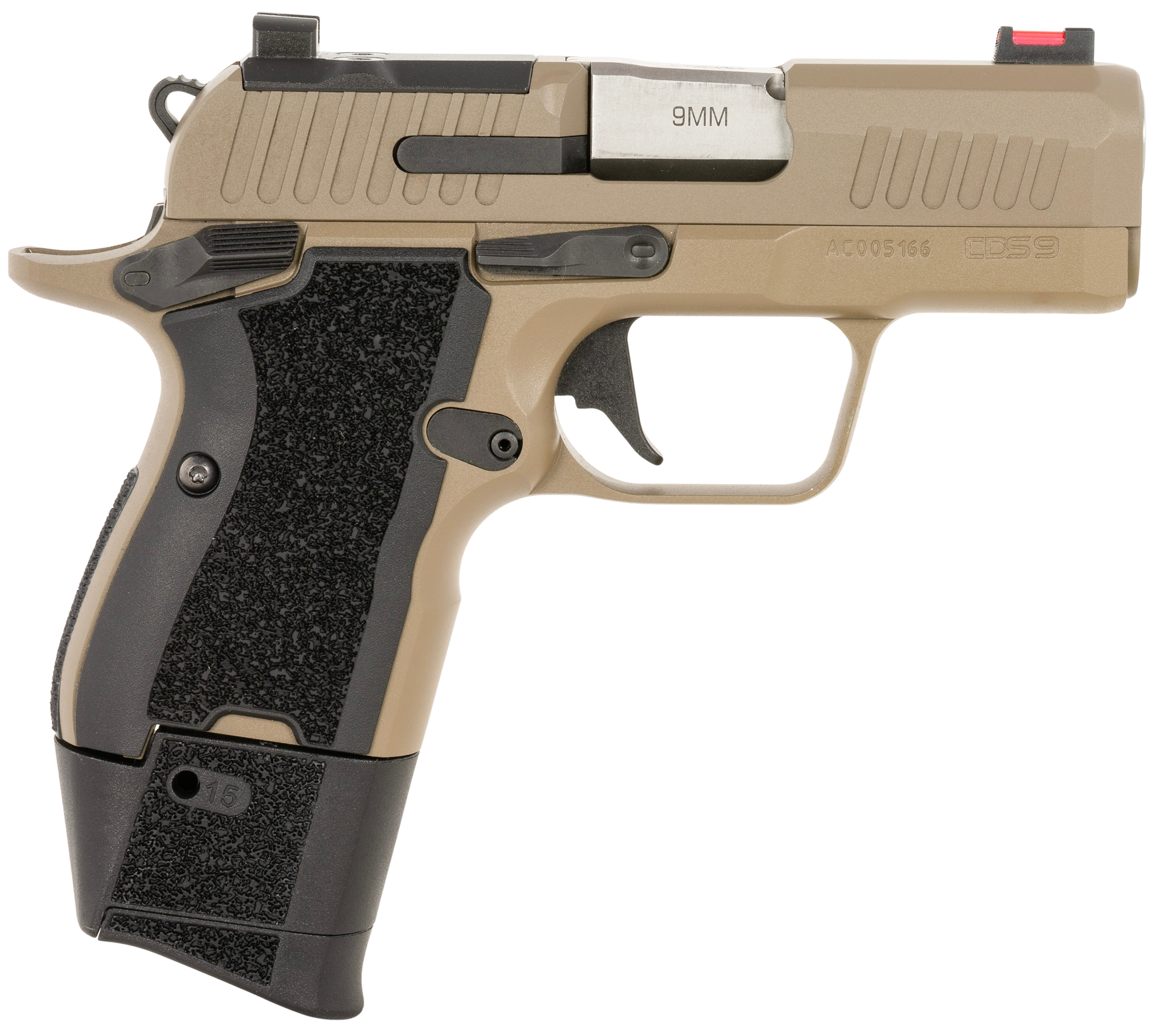 Kimber Mfg, Inc 3700881 CDS9 Lite 9mm Luger 15+1 3.18" Match Grade Barrel, Stainless Steel Optic Ready/Serrated Slide, Aluminum Frame w/Beavertail & Picatinny Rail, RMSc Footprint, Ambidextrous