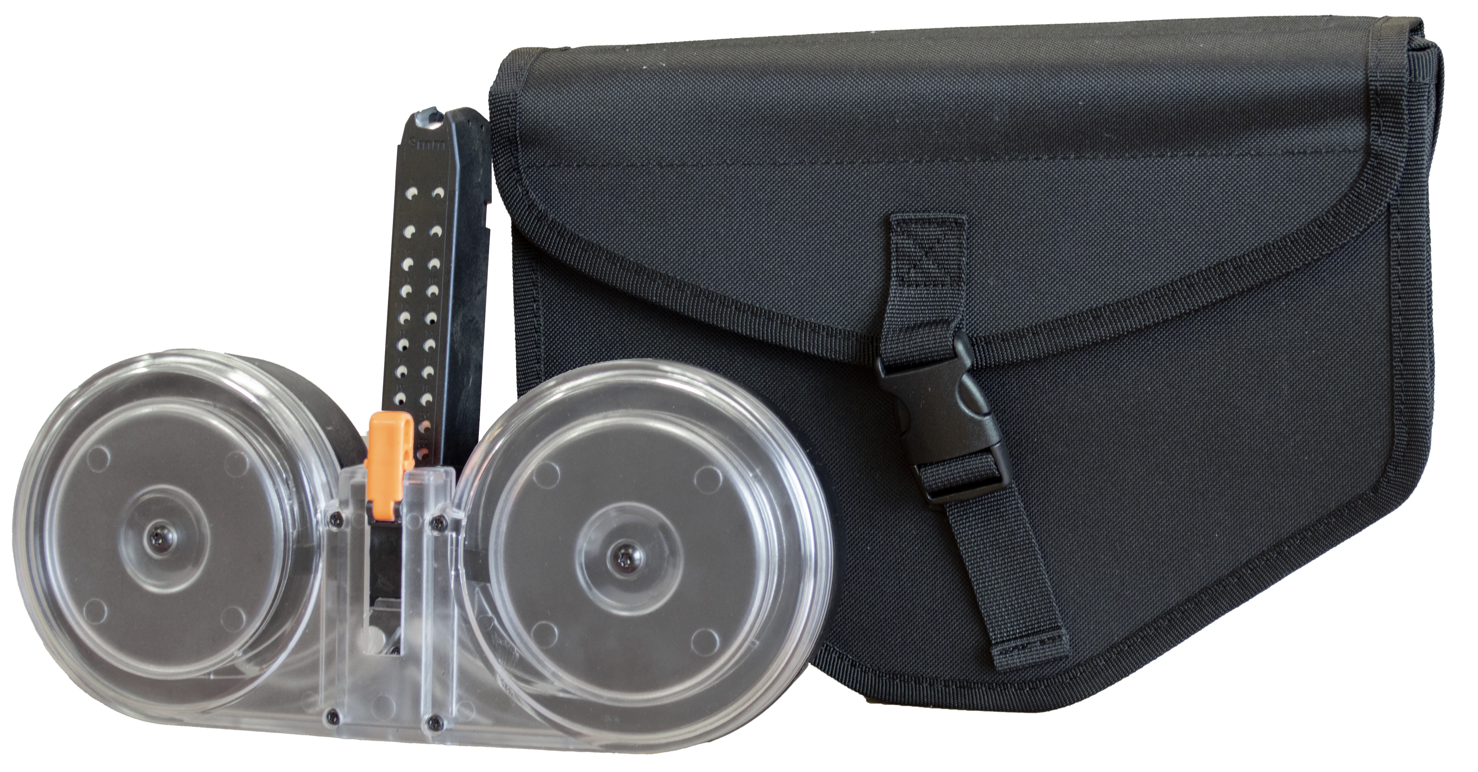 RWB Glock Drum 9mm 100rd Magazine Clear