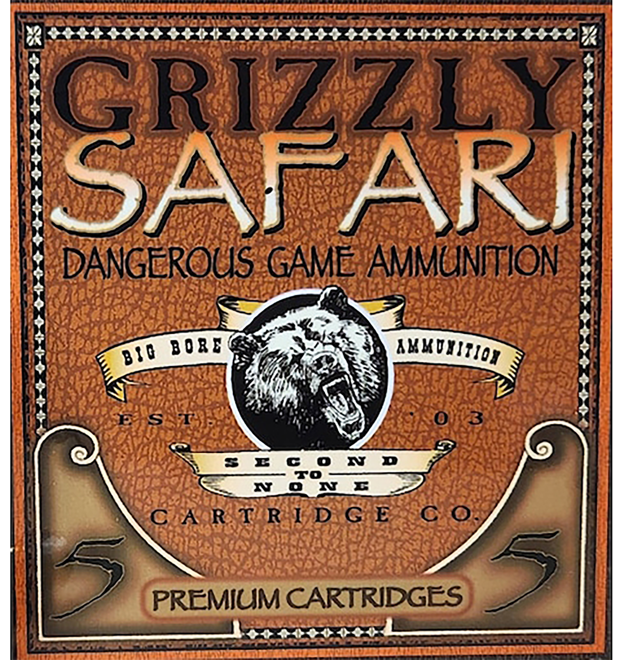 Grizzly Ammo GC47NE2   470NitroExpress 500gr Solid Brass 5 Per Box/10 Case