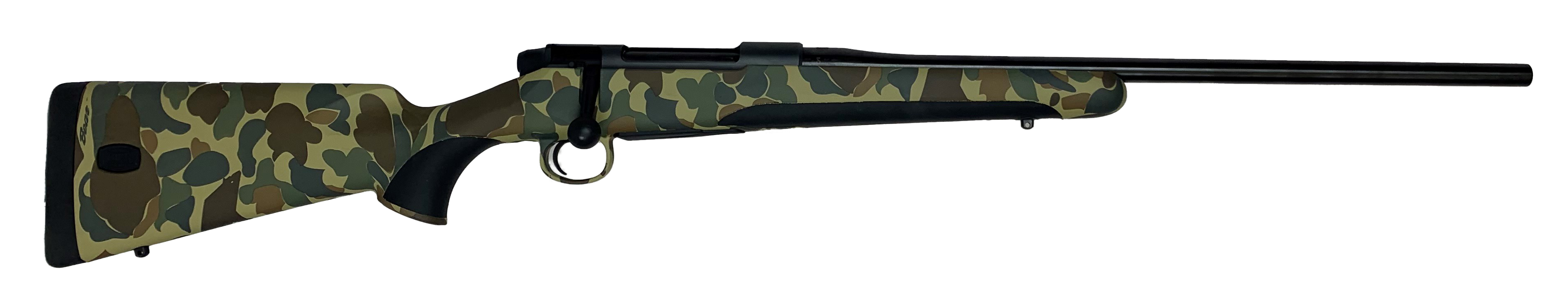 Mauser M18OS270T M18  270 Win 4+1 24.40" Black Steel Threaded Barrel, Black Steel Receiver, Old School Camo Fixed w/Storage Compartment Stock,
