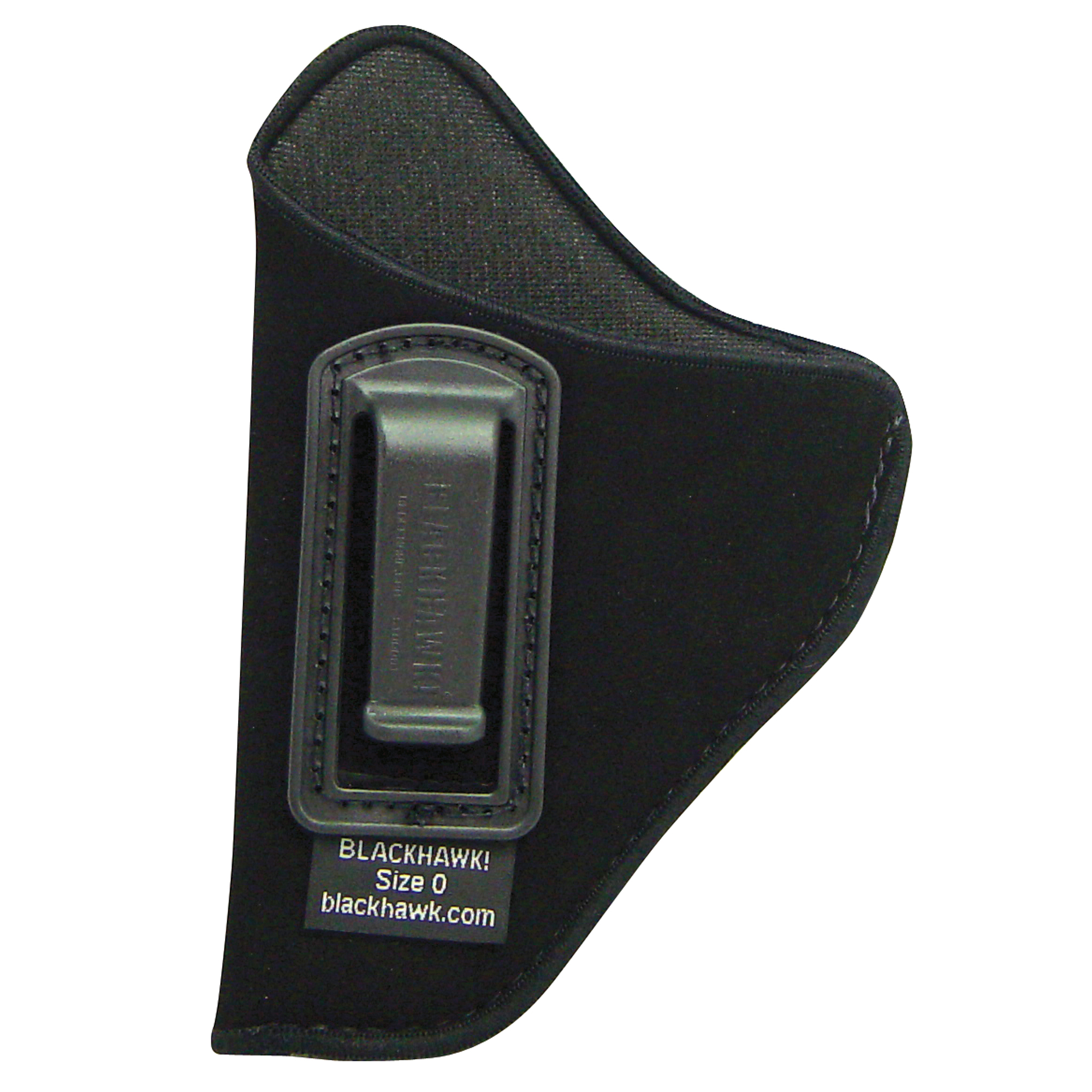 Blackhawk 73IP00BKL Inside The Pants  IWB Size 00 Black Suede Belt Clip Fits Small/Med DA Revolver (Except 2" 5-Shot) Fits 2-3" Barrel - 73IP00BKL - 648018090837